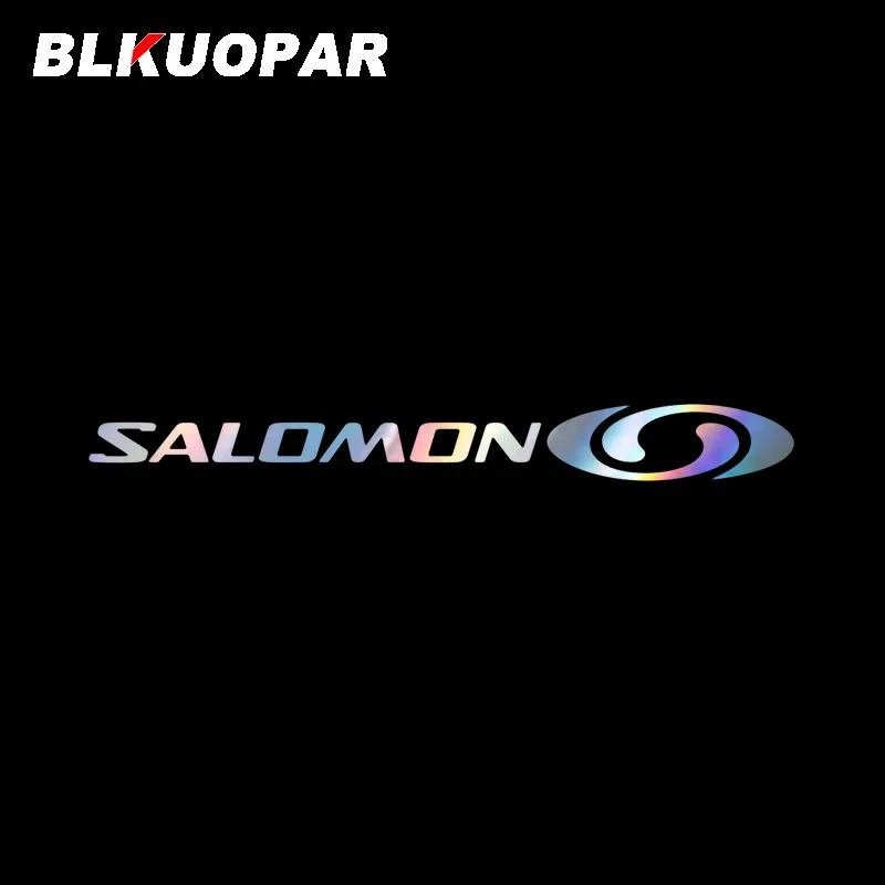 BLKUOPAR Salomon Car Sticker Original Occlusion Scratch Decal Laser Waterproof Refrigerator Window Air Conditioner Decor