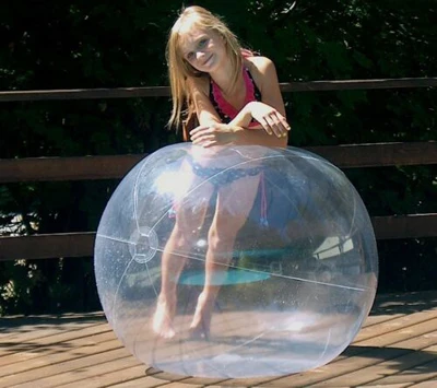 Giocattoli gonfiabili trasparenti della piscina del pallone da spiaggia per i bambini adulti festa in spiaggia compleanno sport gioco palle giocattoli estivi dell'acqua regali