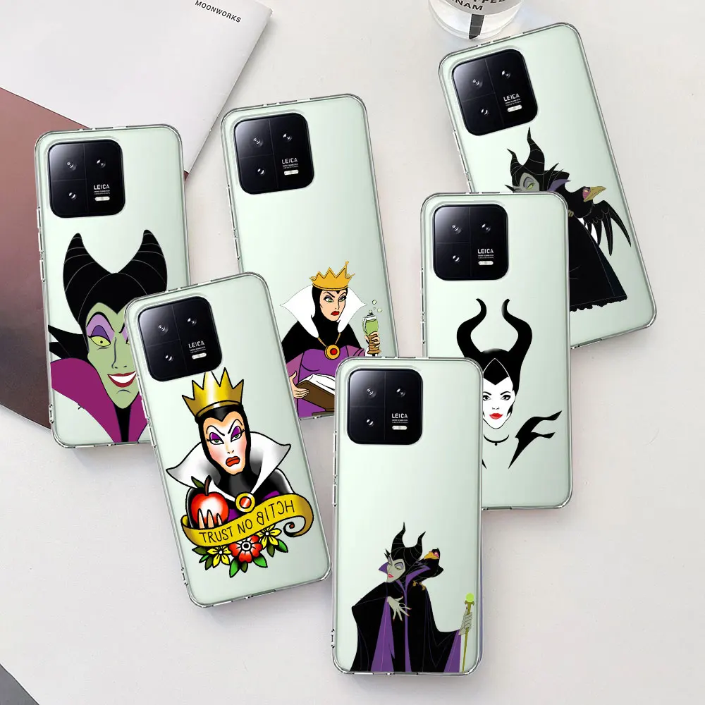 Disney villain queen Case for Xiaomi Mi 9T 11T 11 10T 12 12X 12T Pro A2 13 9 CC9 A3 CC9E 10 11i A1 8 Lite TPU Soft Phone Cover