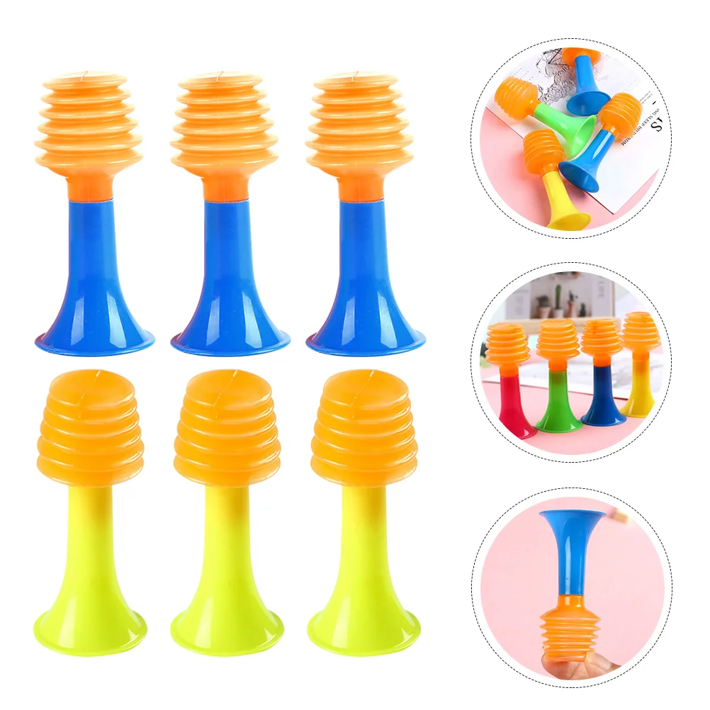 

50 Pcs Cartoon Air Pressure Horn Child Children’s Toys Childrens Saxophone Instrument Kids Abs Developmental Flute Squeeze