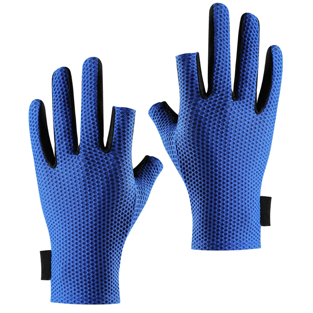 زوج واحد من قفازات الحماية من الشمس خفيفة الوزن من جل السيليكا والحرير الجليدي ومضادة للارتداء وقابلة للتنفس وقابلة للتمدد قفازات رياضية خارجية لركوب الدراجات #5