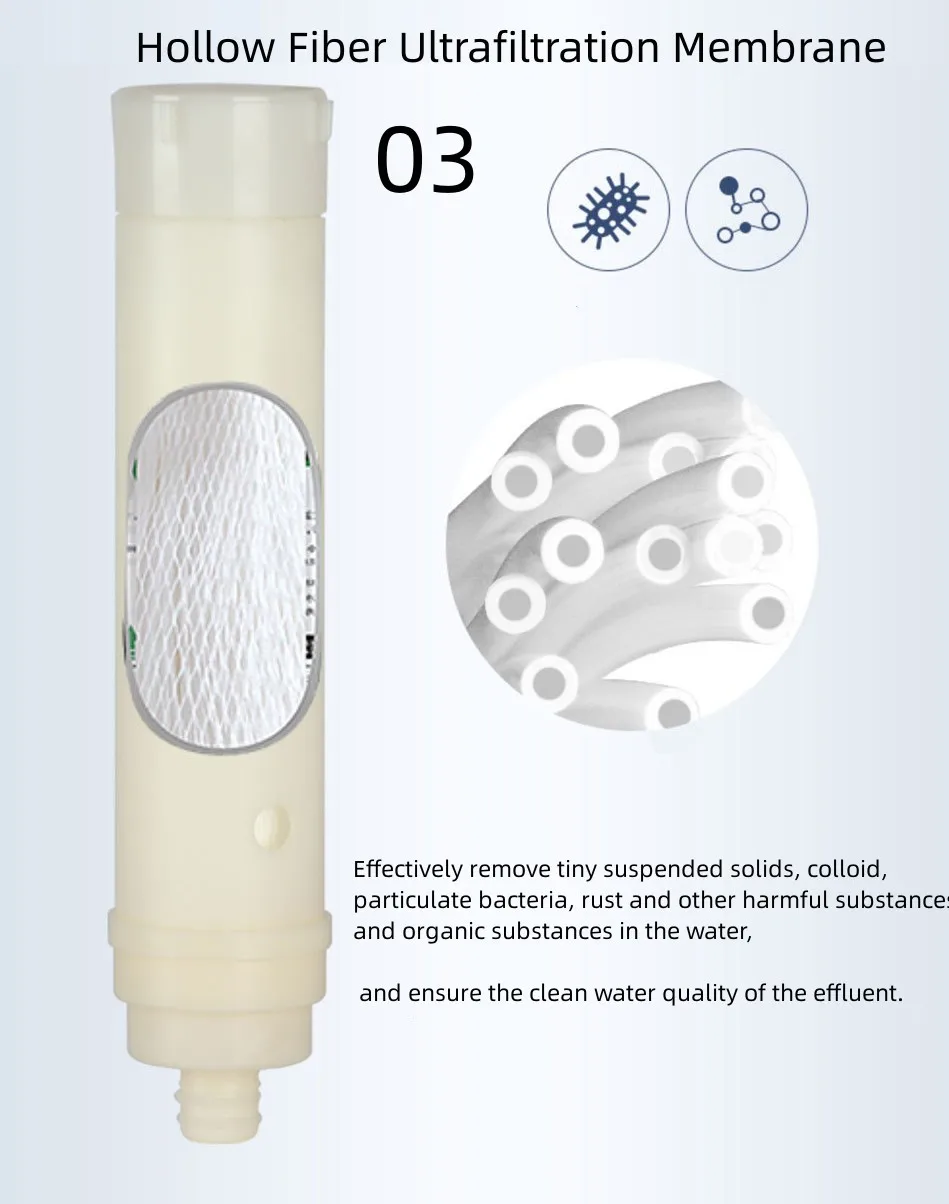 Household 3 Stages Ultra Filtration System Stainless Steel Filter Housing 10 Inch Home Water Filter Purifier with PP CTO UF