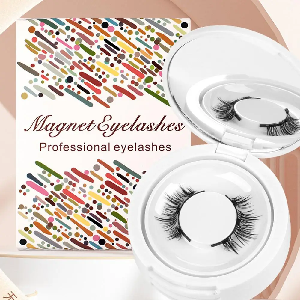 جديد ثلاثية الأبعاد المغناطيسي الرموش الصناعية عدة قابلة لإعادة الاستخدام الطبيعية تمديد المهنية المنك جلدة كاذبة رمش الملقط مع K9I3 #6