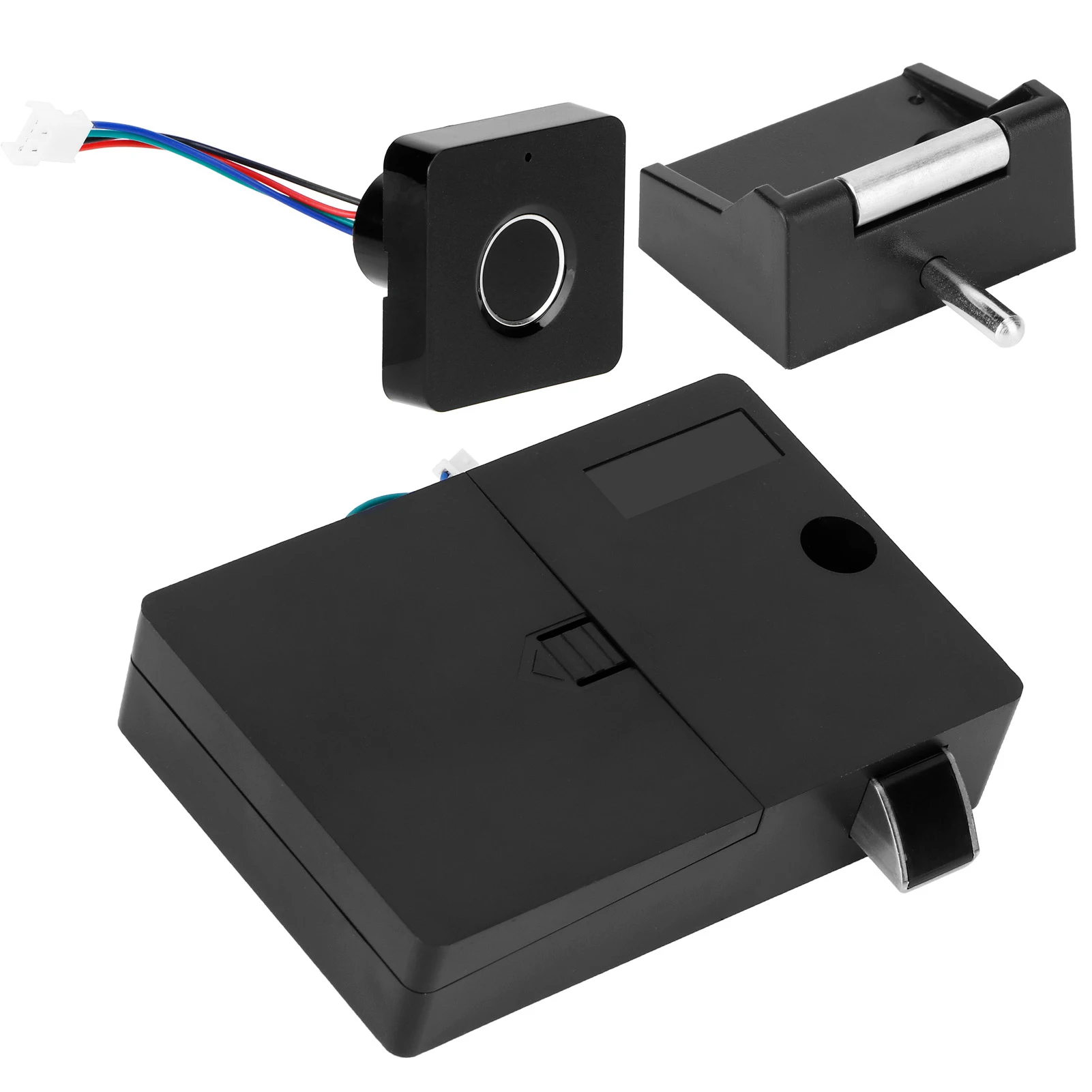 Fingerprint Cabinet Lock,Electronic Smart Biometric Hidden Drawer Locks,Anti-theft Keyless Safety Door Lock Home Office