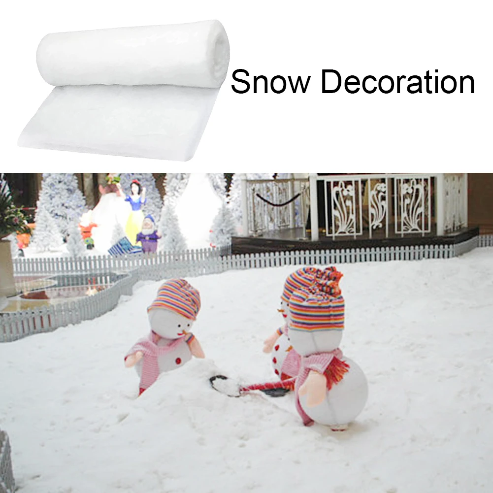

Snow Carpet Create Enchanting Winter Landscapes Artificial Cotton Snow Festive Gifts Thickened Rolls Snow Sheet for Boys Girls