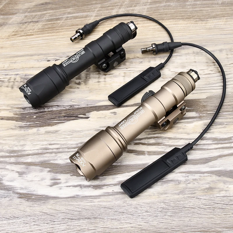 

WADSN Tactical M600 M600 SF SUREFIR Flashlight Metal 600 Lumens Scout Light High Power Airsoft Hunting Lamp Fit 20mm Rail