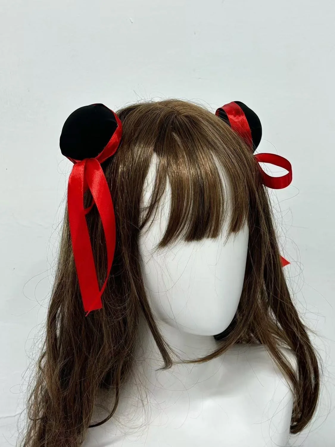 여성 하라주쿠 Steampunk Anime Bun Headwear 귀여운 Nezha 국립 스타일 헤어 클립 액세서리 Y2K 로리타 걸스 고딕 머리핀