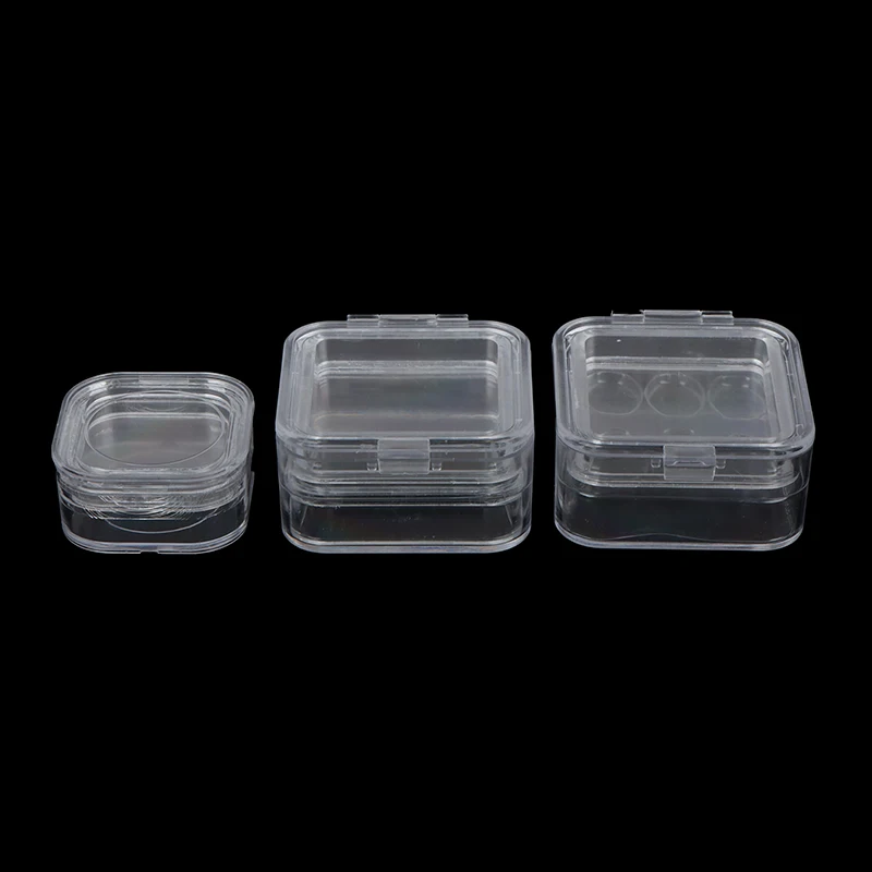 1pc Dental Tooth Box With Film Inside Membrane Tooth Implant Transparent Plastic Box Laboratory Tools