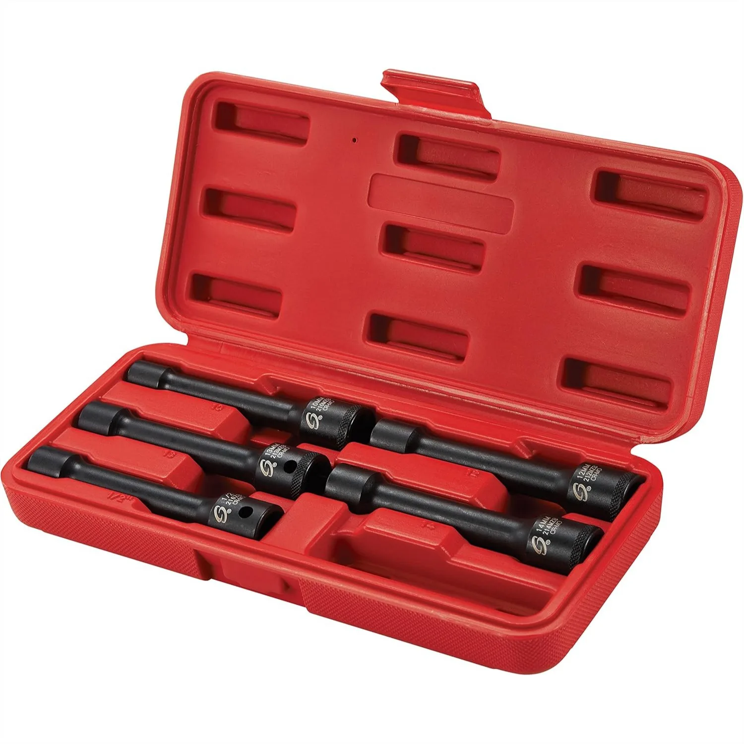 

1/2" Drive Head Bolt Socket Set, 5-Piece for Nissan Toyota Honda Ford GM Cars Trucks, Thin Profile Impact Sockets