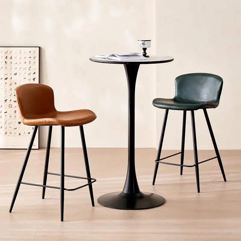 

Island Brown Bar Stools Back Commercial Classic Designer Cheap Bar Stools Modern Minimalist Elegant Sillas Para Barra Furniture