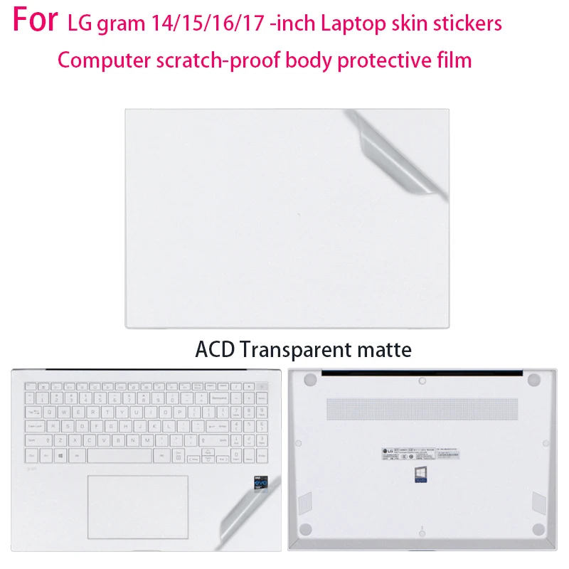 For LG gram 14-inch 14ZD90S body film 14Z90S-G Laptop skin sticker 14Z90SB case protective film 14ZD90R/14Z90Q vinyl 14ZD90Q-G