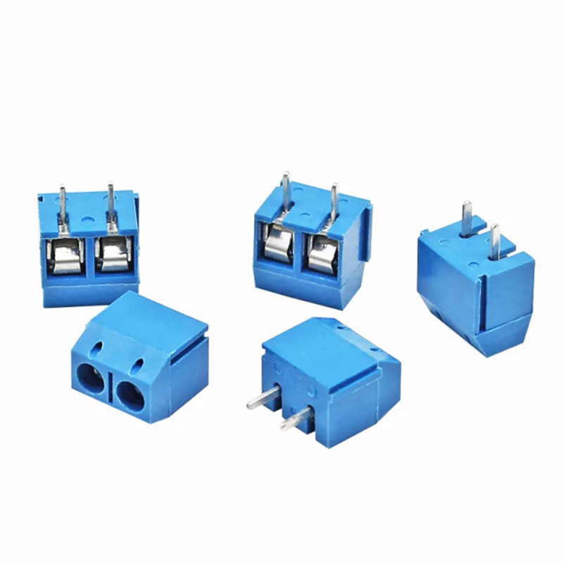 20pcs Kf301-2p 2 Pin Plug-in Screw Terminal Block Contor 5.08mm Pitch