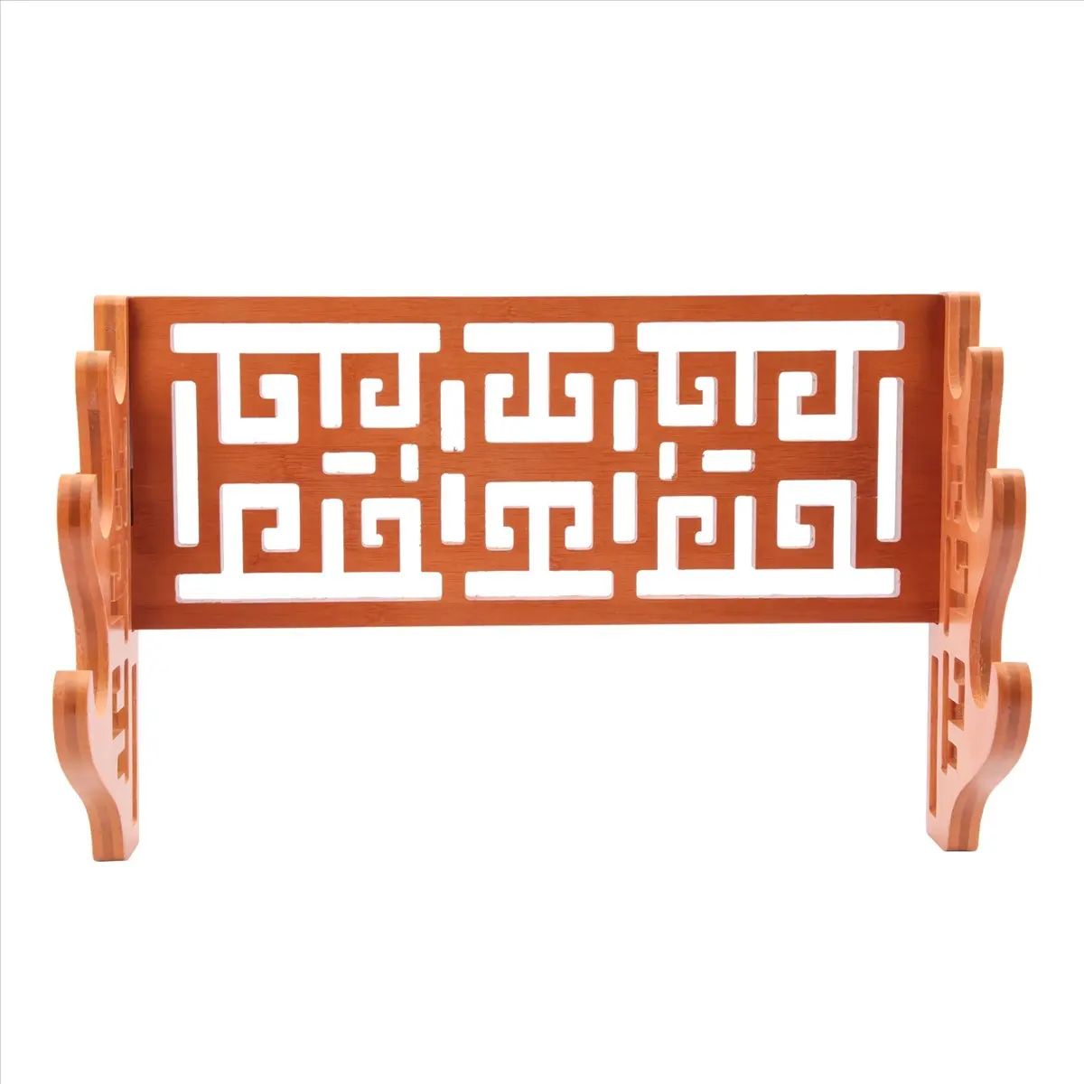 【STOCK】3 Tier Bamboo Sword Holder Wall Mount Display Stand Samurai Sword Rack Hanger for Katana Wakizashi Tanto Genji
