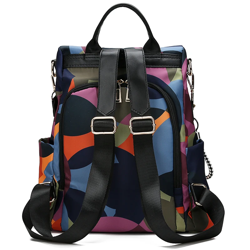 Mochila de tela Oxford para mujer, bolso de hombro, escolar, ligera, de viaje, 2024