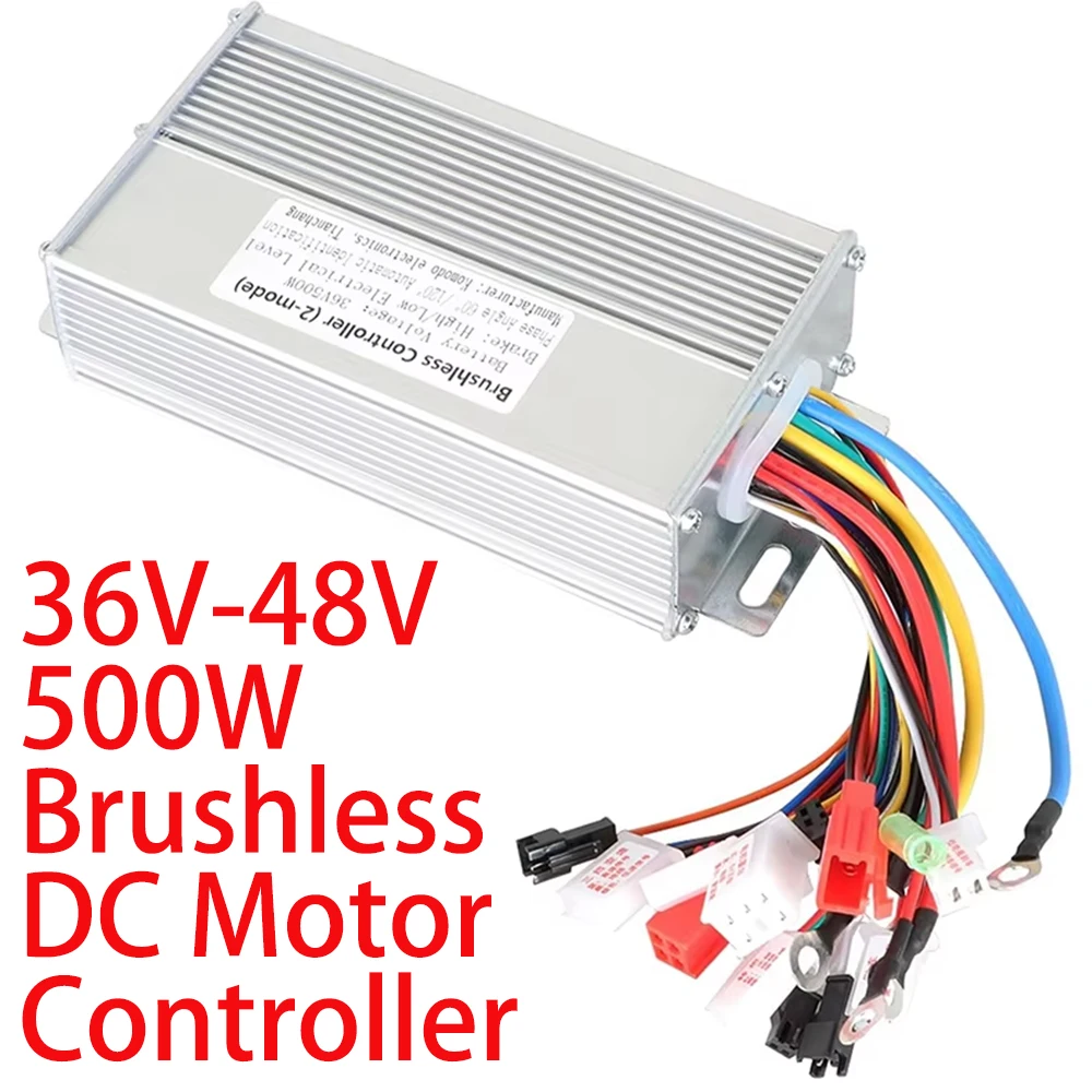 36/48V 500W Brushless DC Motor Dual Mode Controller for Electric Bicycle Electric Scooter Electric Motorcycle Scooter
