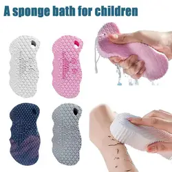 Super Soft Rubbing Sponge Reusable Exfoliating Bath Mud Shower Brush For Baby Kids Decontaminat 4 Color