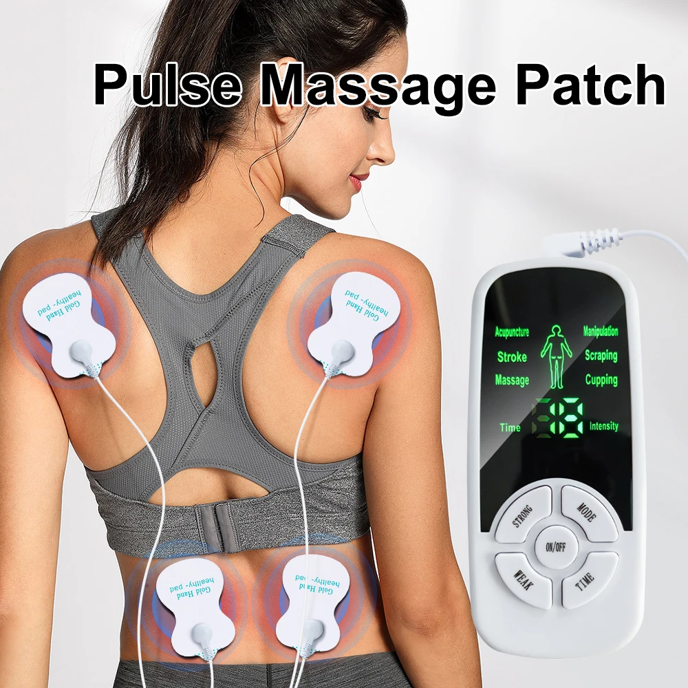 6 Modi EMS Elektrischer Muskeltherapie-Stimulator Tens Unit Machine Meridian Physiotherapie Pulse Bauch Prostata Körpermassagegerät