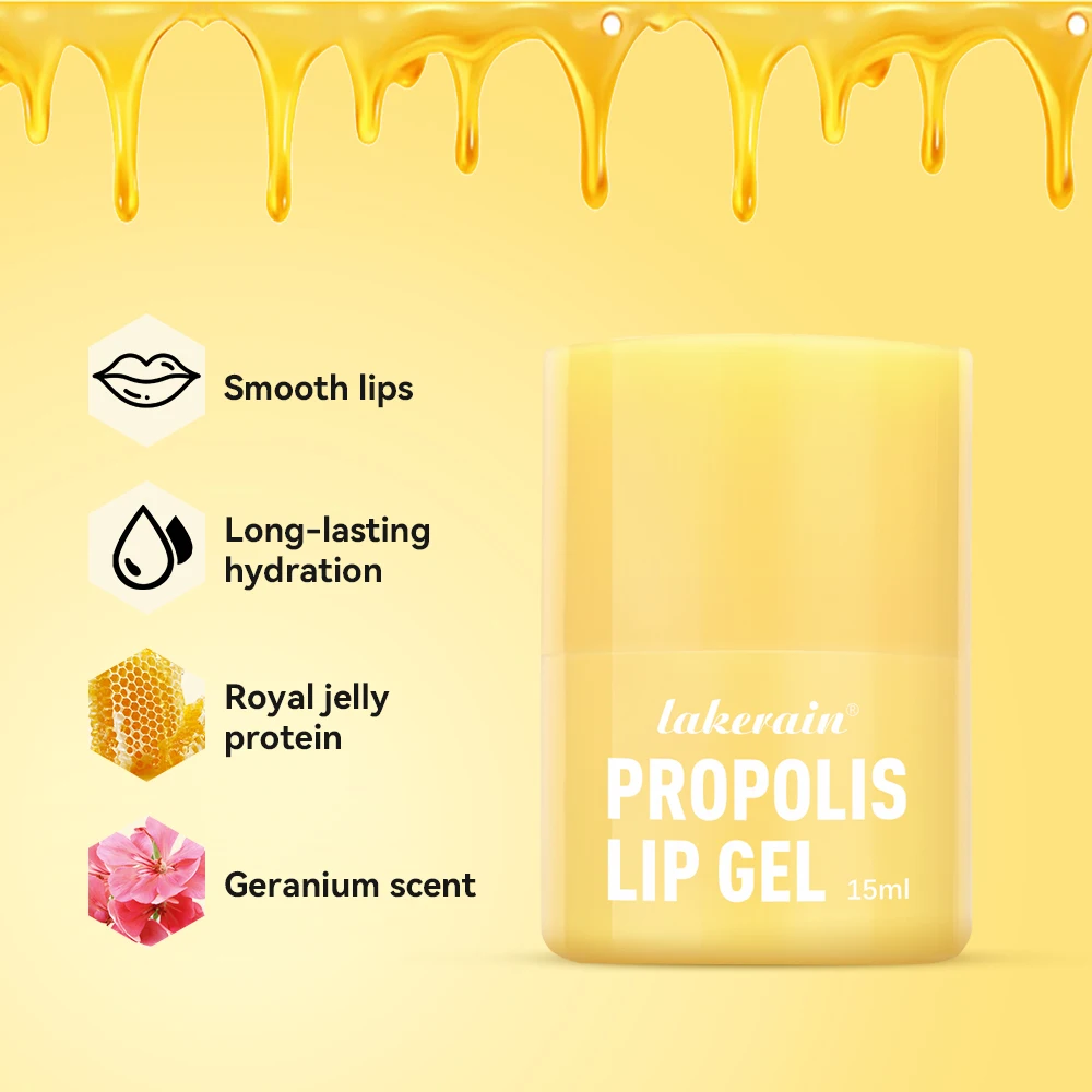 Honey Lip Butter Propolis Lipcerin Hydrating Lip Balm & Mask 12hrs Long-lasting Moisture Gentle Dispenser Exfoliation Twist Kore