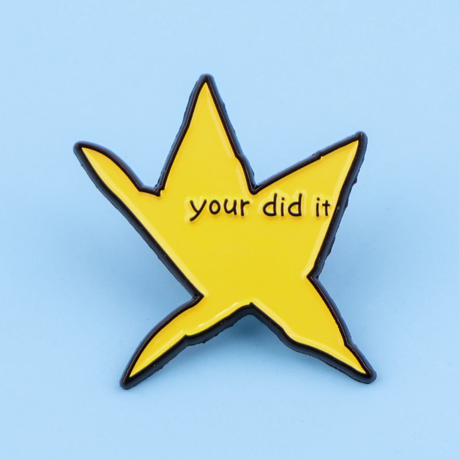 Funny Self Care Stars Enamel Pin Cute Motivational Quote Brooch for Backpacks Hats Unique Gift for Friends Fashion Jewelry view 6