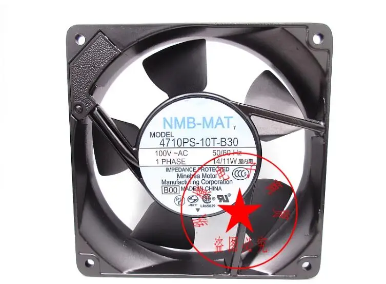 

NMB 4710PS-10T-B30 B00 AC 100V 14/11W 120x120x25mm Server Cooling Fan