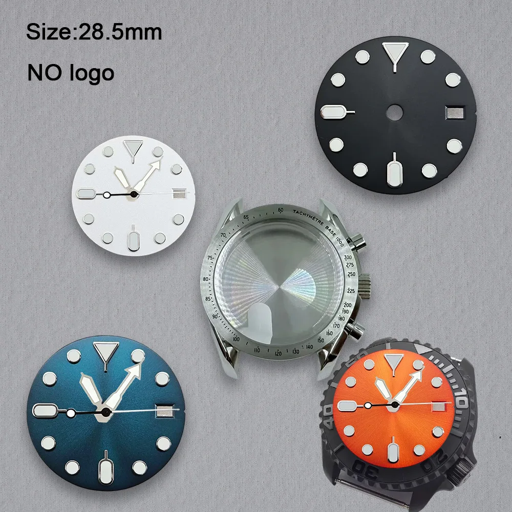 28.5mm No Logo Blank Dial For NH35 Movement Custom Logo Watch Dials Hands Accessories Repair Tools