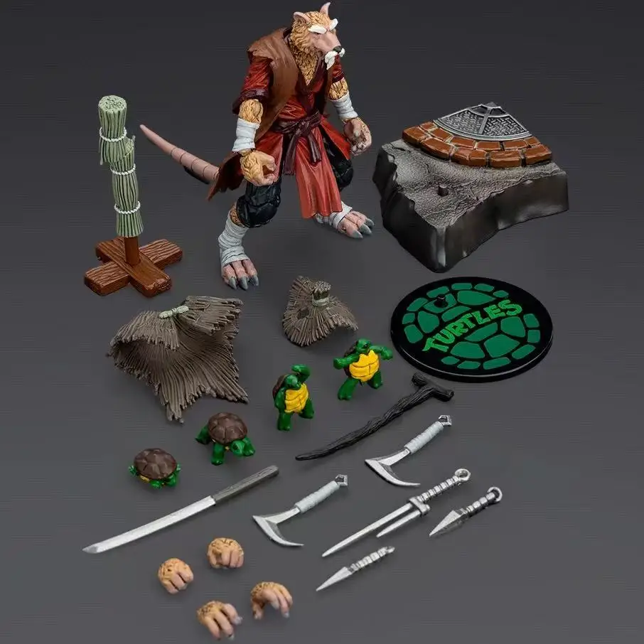 JOYTOY 1/18 แอ็คชั่นฟิกเกอร์เต่าสปลินเตอร์ เอพริล โอ'นีลอะนิเมะของเล่น