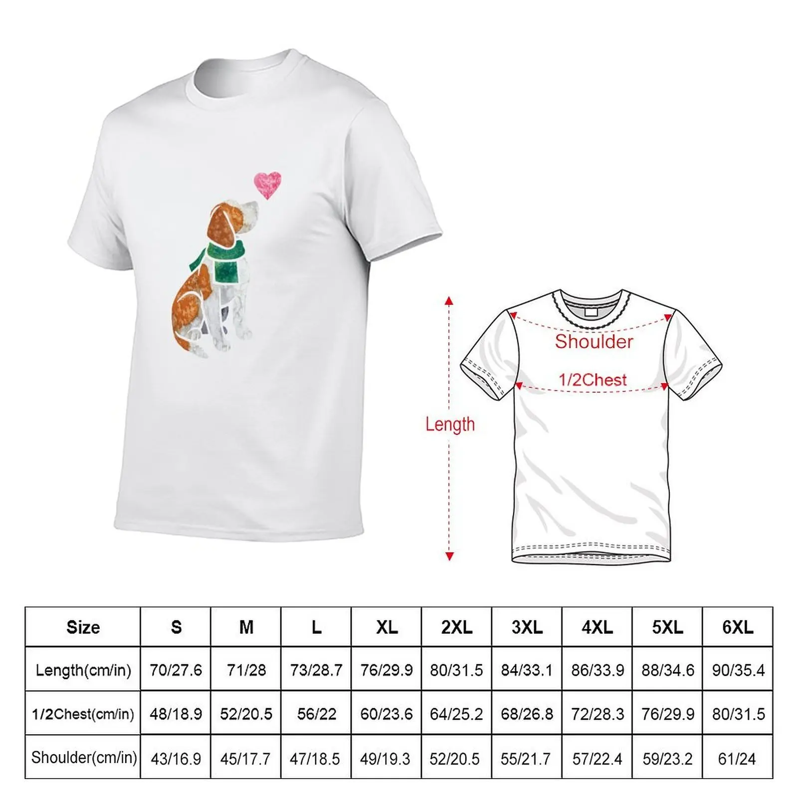 Watercolour Beagle T-Shirt boys animal print oversized graphic tee fitted t shirts for men