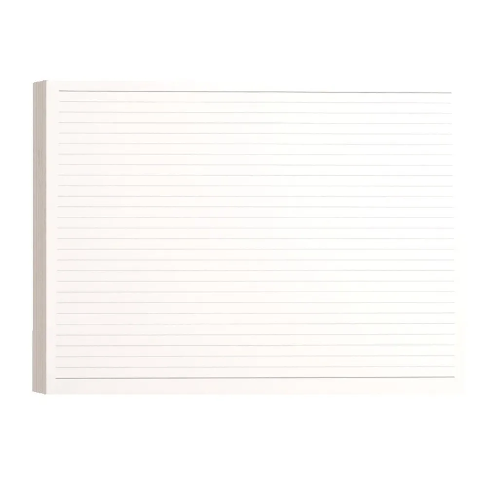 Durable Wide Horizontal Lined Draft Notebook Thick Cream Paper Tearable Exam Practice Scratch Pad Scratch Book Students