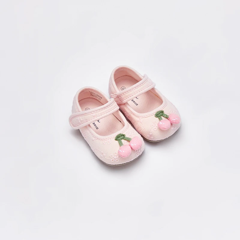 Dave Bella New Toddler Baby Girls Pink Shoes Soft Sole Baby Crib Shoes Spring Autumn Infant Baby Girls Shoes DB1240212