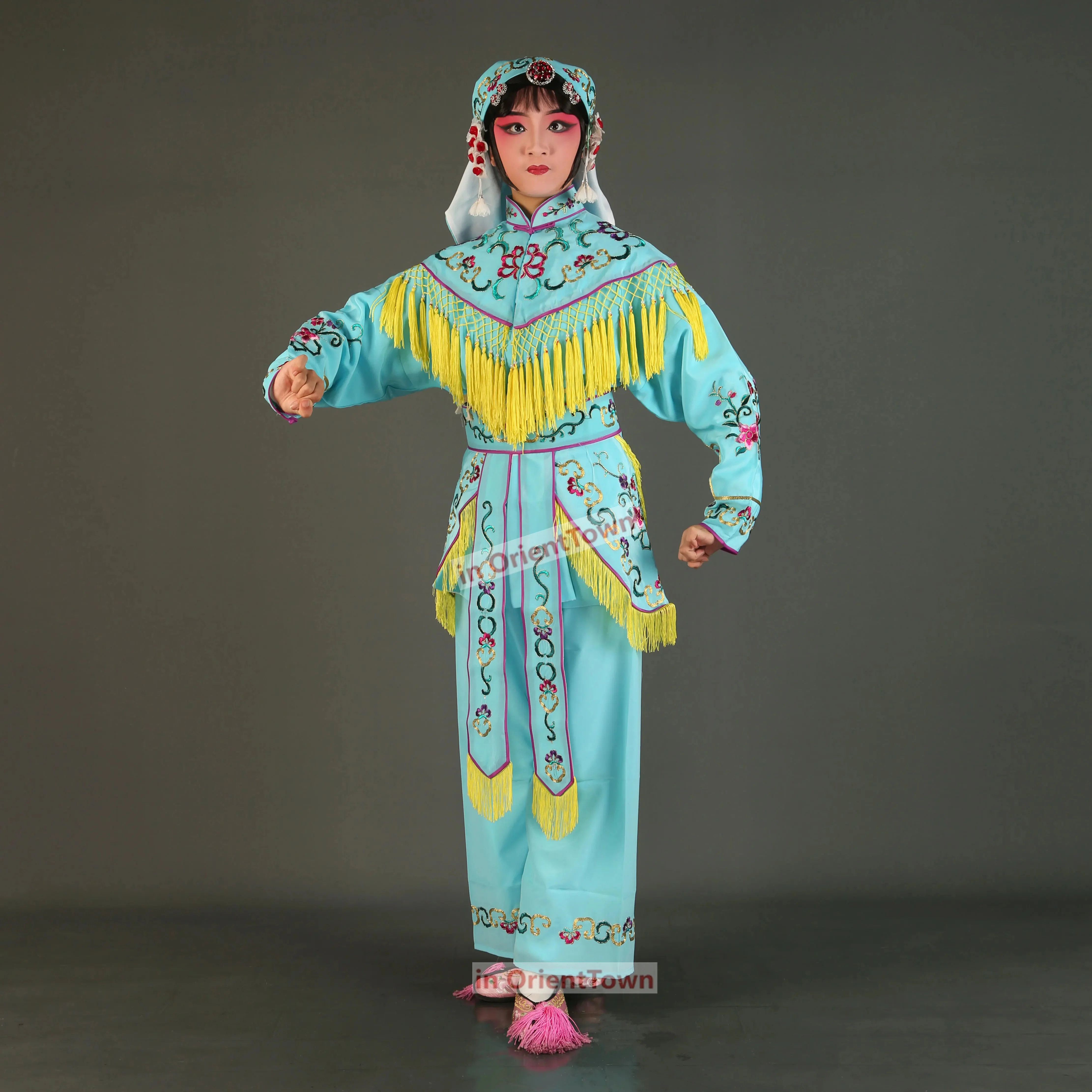 Vêtements d'opéra chinois pour femmes, tenue de performance sur scène générale, vêtements de soldat Dao Ma Dan, Yangmen, Mulan Mu Guiying, Biovalley, Gel600