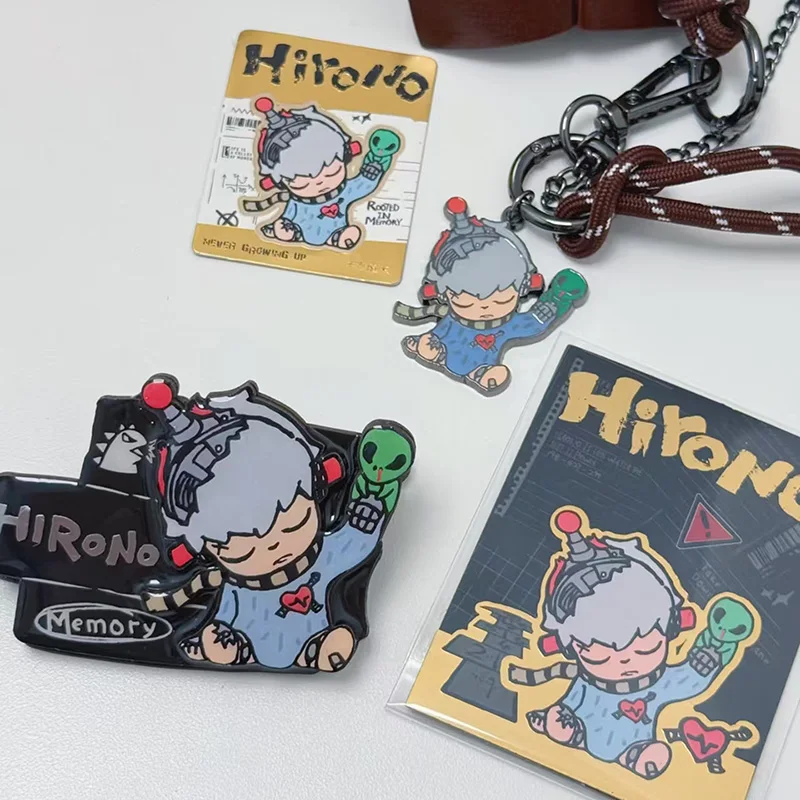 Фото POP MART Hirono Echo Series - Магнит на холодильник-клипса, Слепая коробка-сюрприз, Загадочная коробка, Декор для дома и рабочего стола