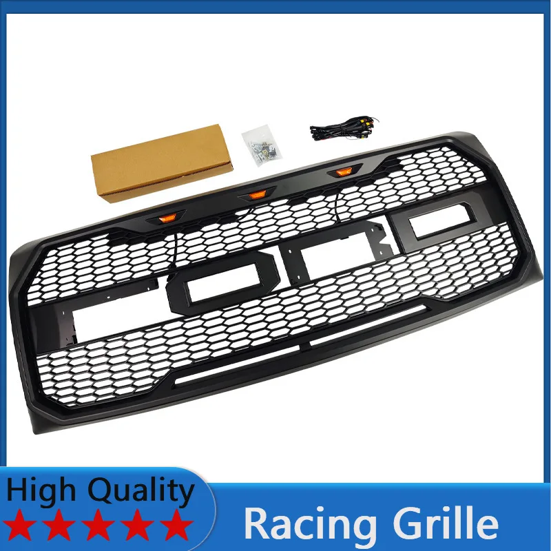 

For Ford F150 2009-2014 Racing Grille Front Bumper Grill Body Kit Accessories