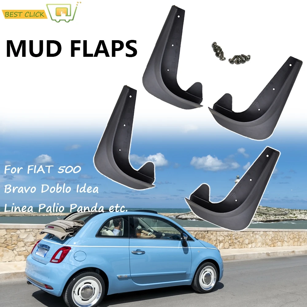 Universal Mud Flaps Mudflaps Splash Guards Mudguards For Fiat Bravo Punto Uno Palio Stilo Tipo Ulysse Idea Argo