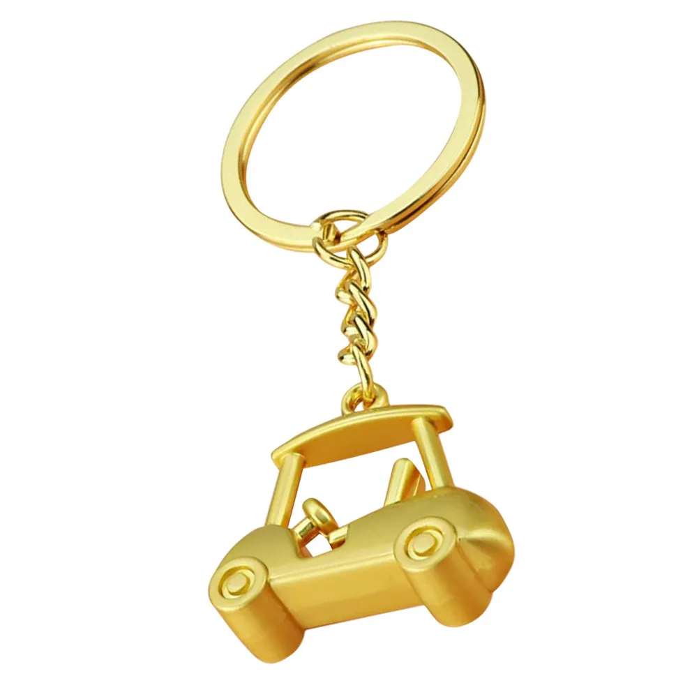 

Golf Cart Keychain Stylish Mini Pendant Keyring Portable Key Organizer Holder for Golfers Golf Keychains for Men