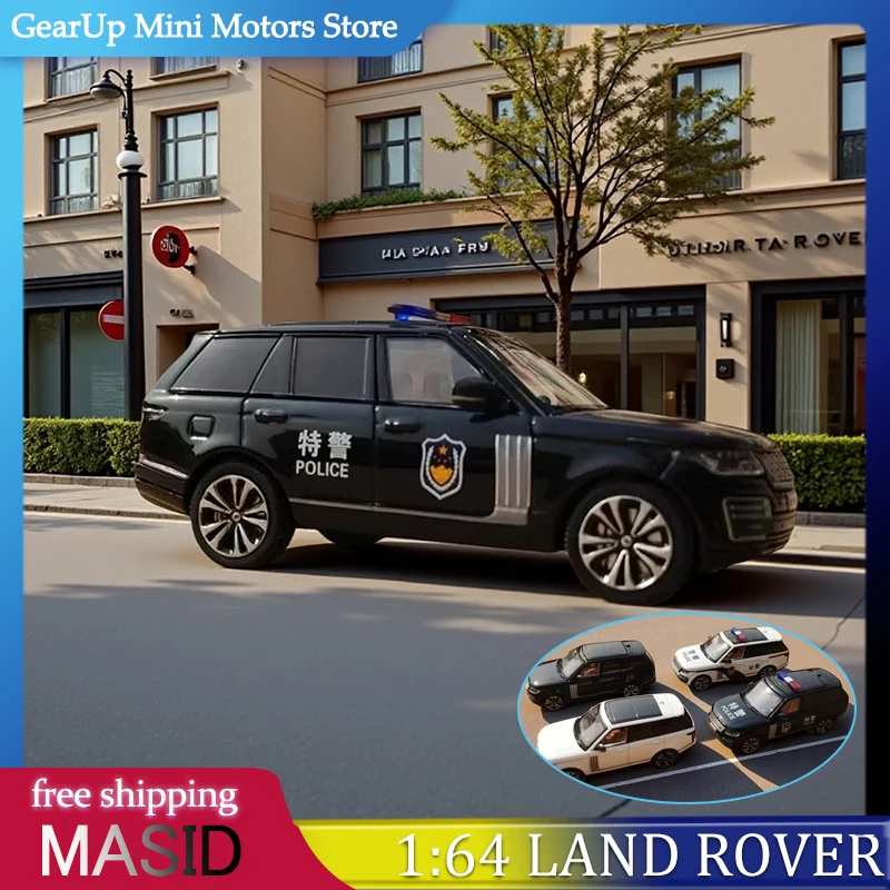 

MASID 1:64 Land Rover Range Police & Public Security Diecast Model Car Premium Alloy Collectible for Car Enthusiasts Toy
