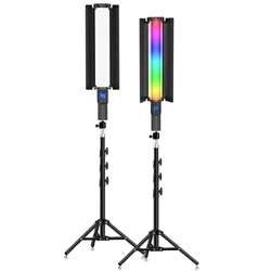 Rgb Fotografie Video Light Stick Toverstaf Partij Kleurrijke Ledlamp Vul Licht Handheld Flits Speedlight Verlichting Met Statief Stand