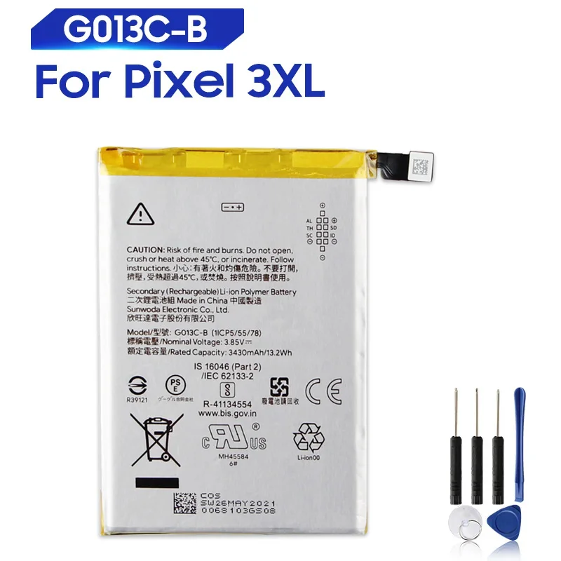 オリジナル交換バッテリーピクセル3 Pixel3ピクセル3XL G013A-B G013C