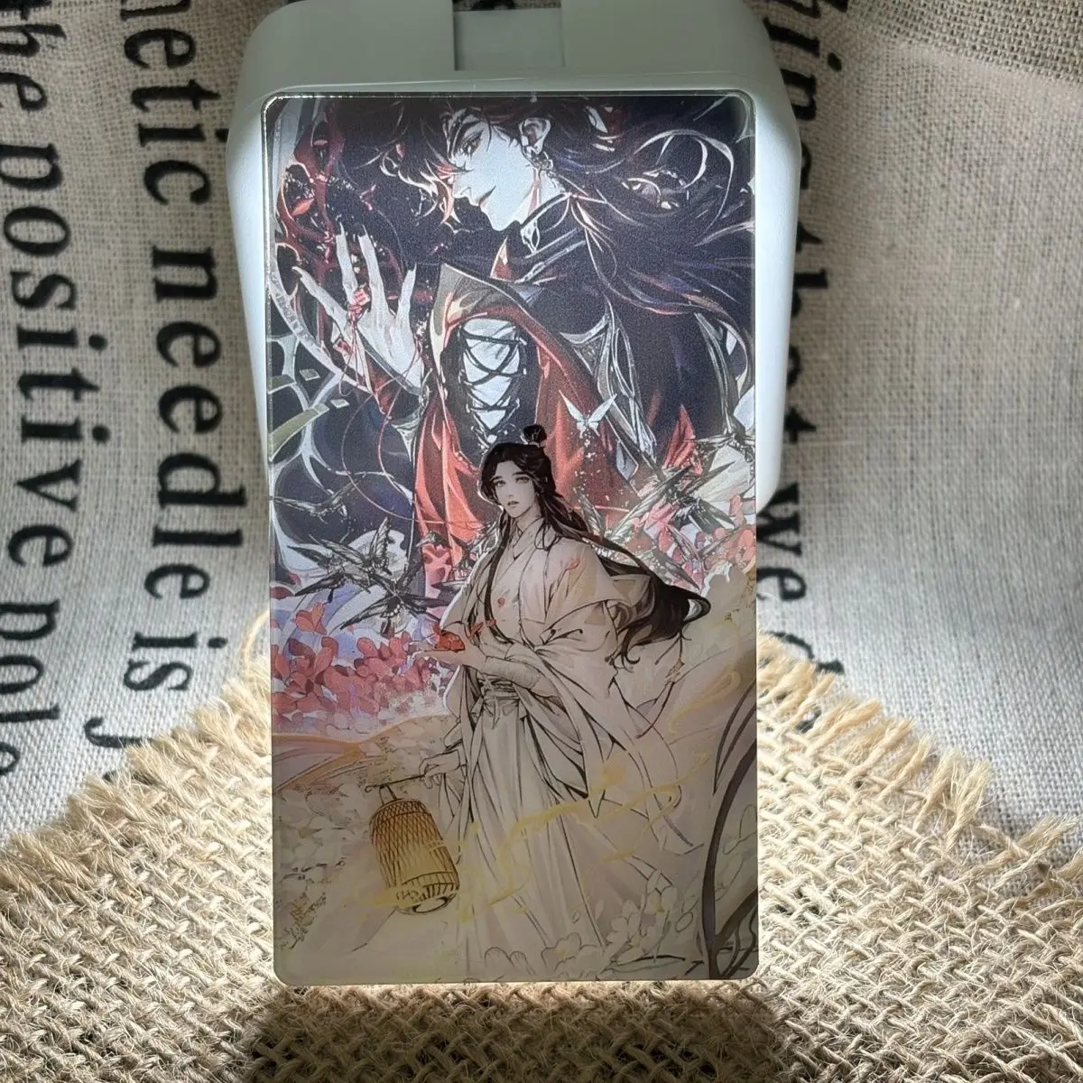 Heaven Officials Blessing Acrylic Mirror Card Xie Lian Lantern Hold To Light Hua Cheng Appears Hidden Picture Desk Decor 1pc