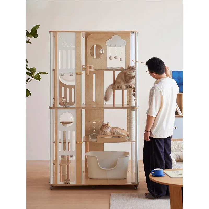 King  Villa with Fresh Air Atmosphere Nest Multi-Family Cage Cabinet House