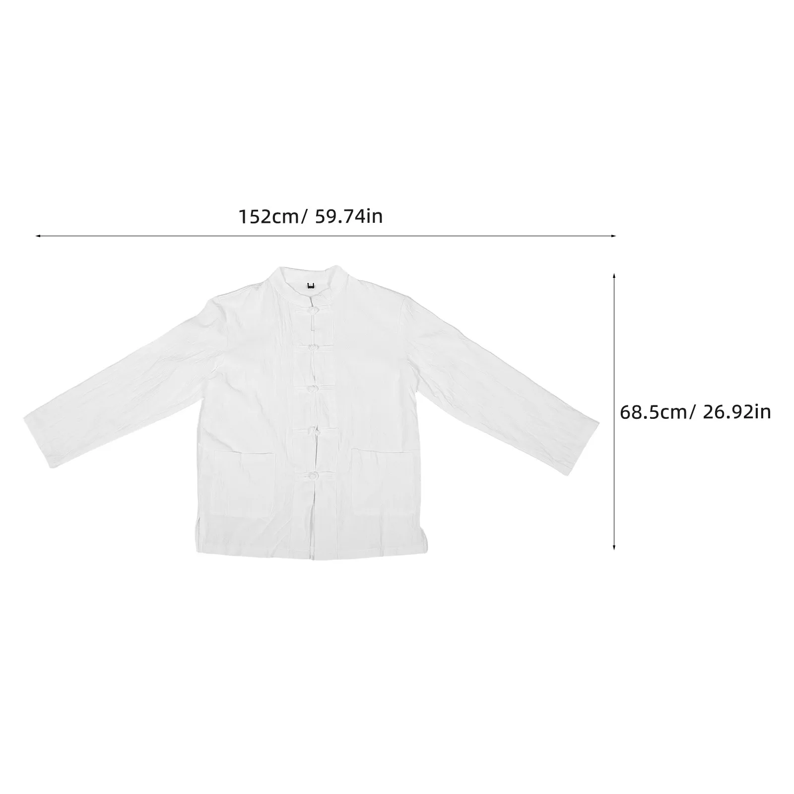 Men's Linen Shirt Long Sleeve Vintage Chinese Style Frog Closure Breathable Comfortable Kung Fu Tai Chi Uniform