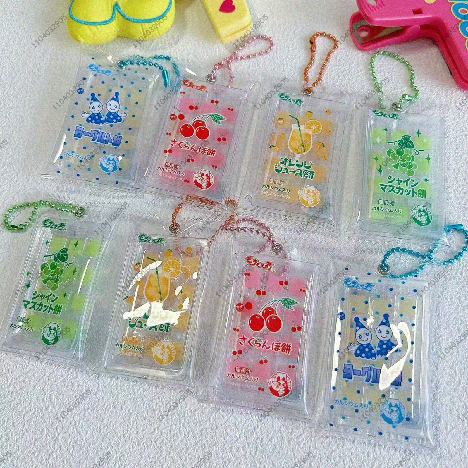 اليابانية محدودة لعبة الكبسولات لطيف الغذاء المفاتيح مسواك الحلوى و موتشي الحلوى داغاشي Kawaii الغذاء قلادة حقيبة سحر الديكور