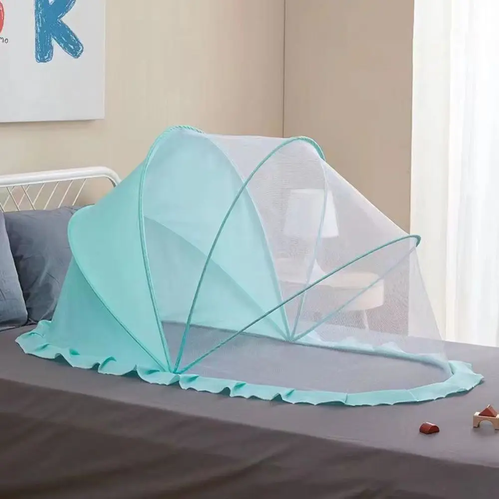 

Folding Baby Crib Mosquitoes Net Full-Coverage Breathable Anti-mosquito Mesh Cover Soft Convenient Mesh Sleeping Net Baby Sleep