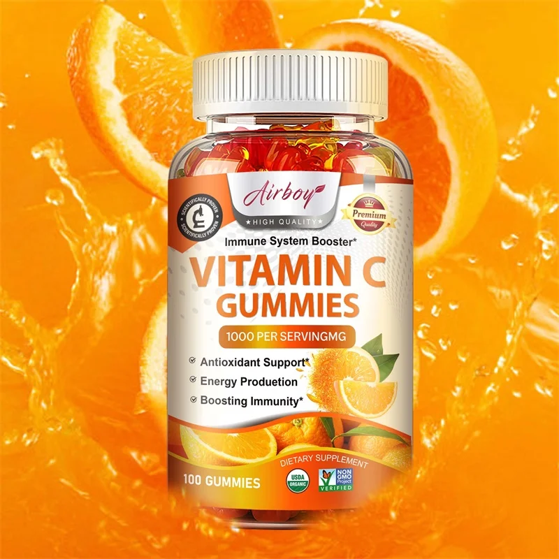 

Vitamina C Gummies - Enhances The Immune System and Provides Antioxidant Benefits, Promoting Collagen Production