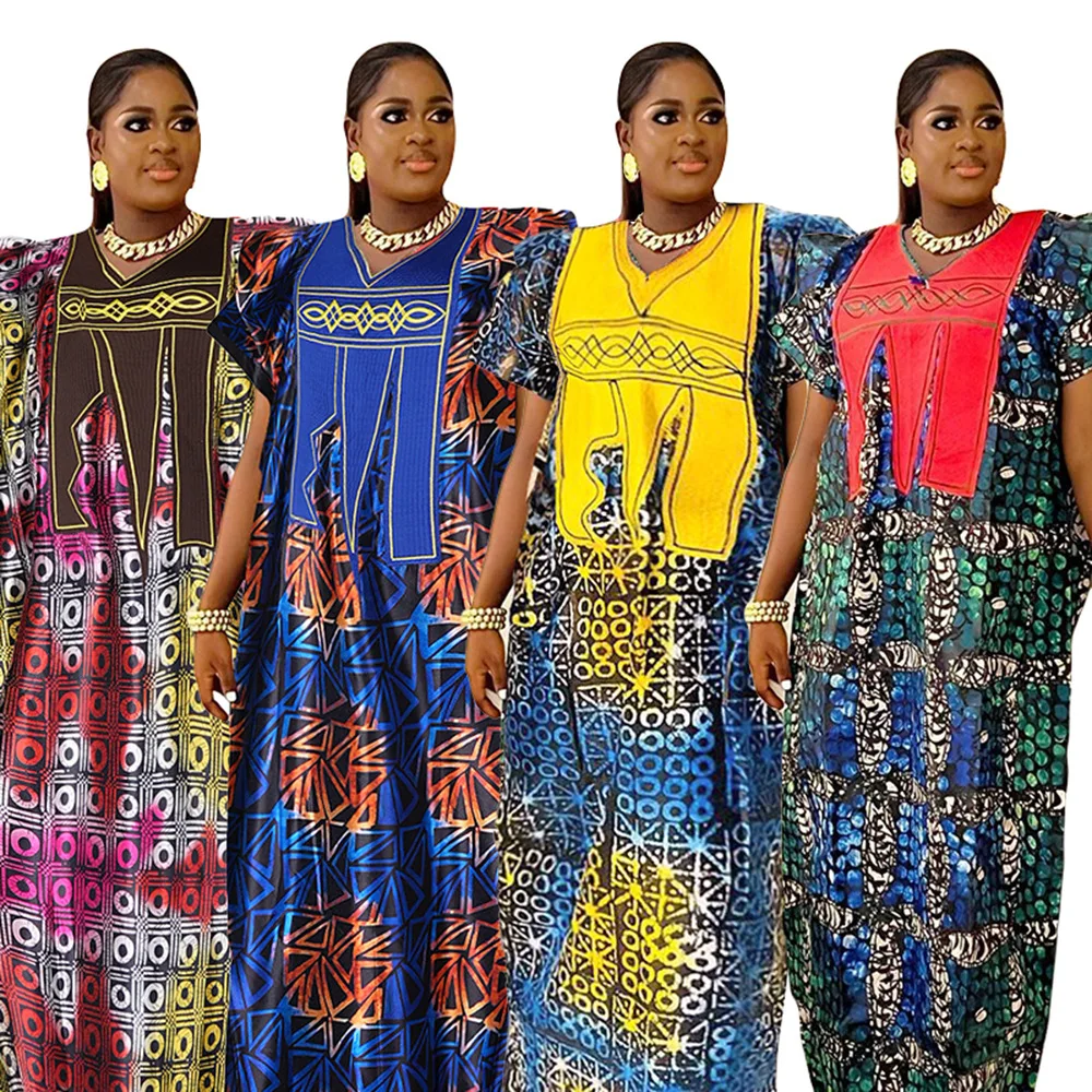 African Dresses for Women Traditional Africa Clothing Dashiki Ankara Outfits Gown Abayas Robe Muslim Kaftan Maxi Long Dress 2023