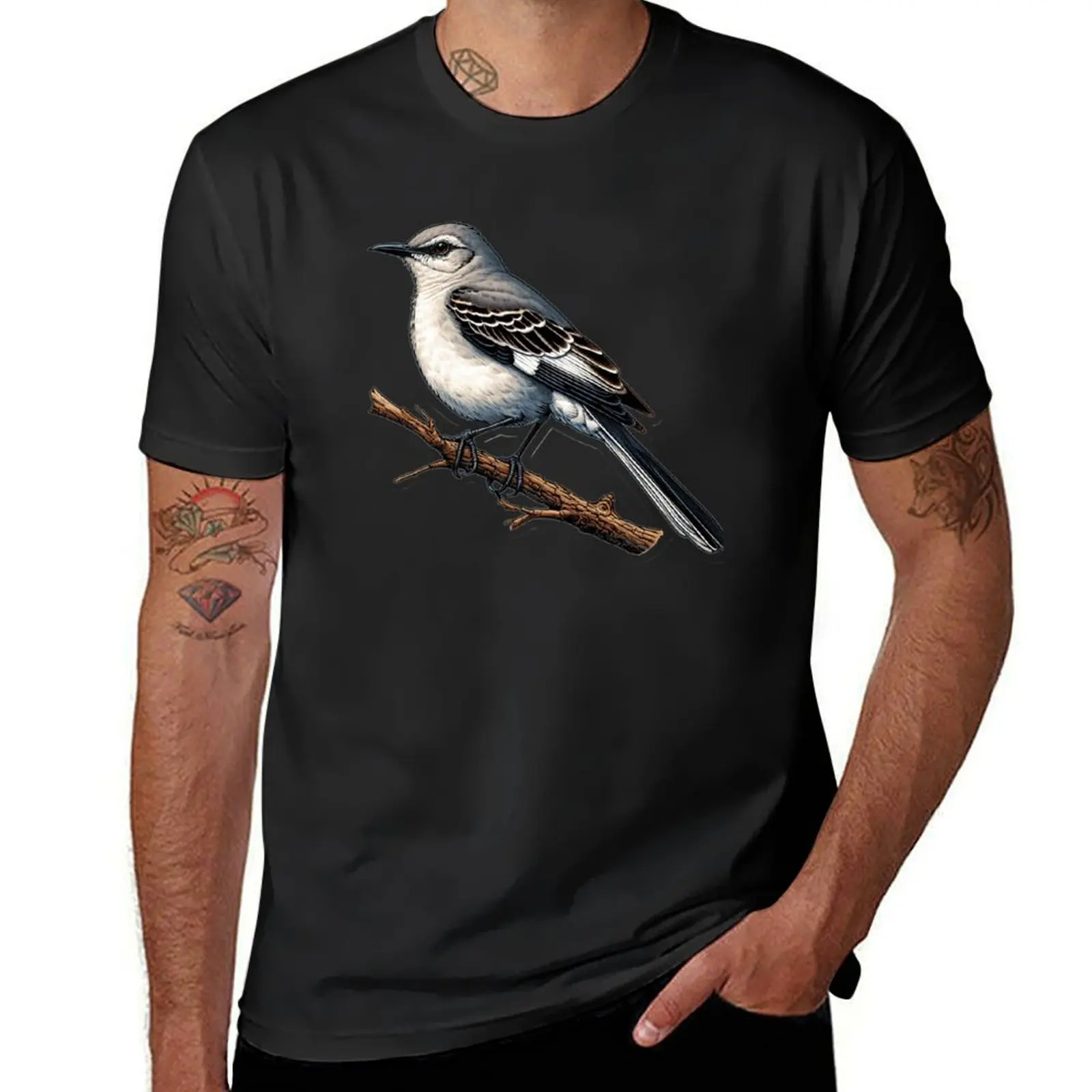 Cute Northern Mockingbird T-Shirt Aesthetic clothing funnys blanks sublime t shirt for men