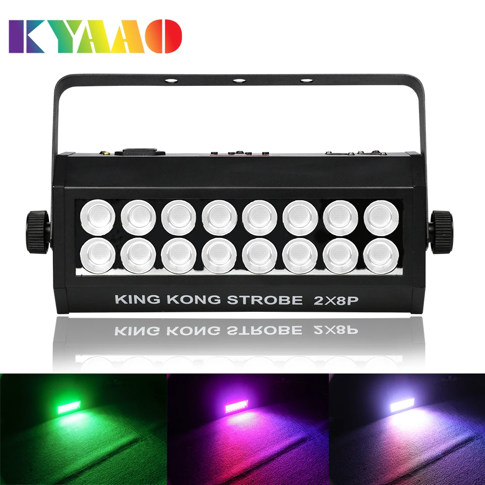 New LED 400W Strobe Disco Light Sound Acitve Dj Stage Stroboscope Lighting  DMX 512 RGB Wedding Party Flash Lamp