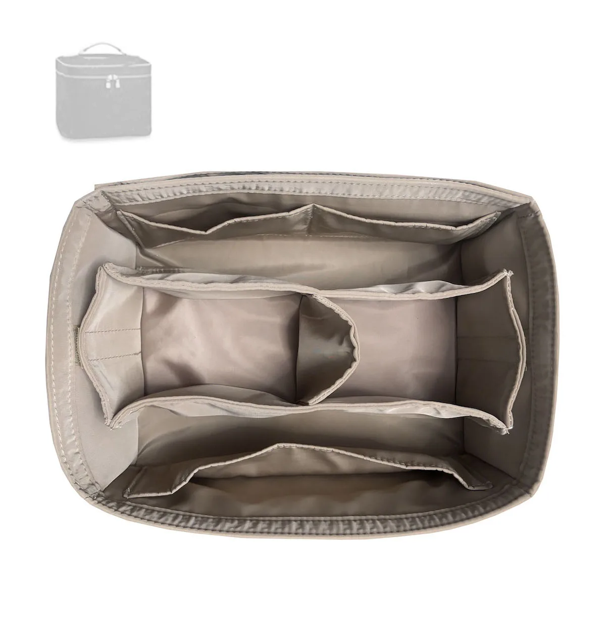Hot For Vanity PM/Nice BB/Nano/Mini Insert Bags Organizer Makeup Handbag Inner Purse Portable base shaper Premium nylon