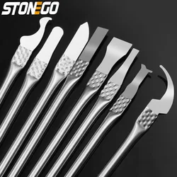 STONEGO 8-in-1 IC Chip Repair Tool Set, Metal Remover Burin for Removing CPU and NAND IC Chips for Mobile Phone Computer Repair