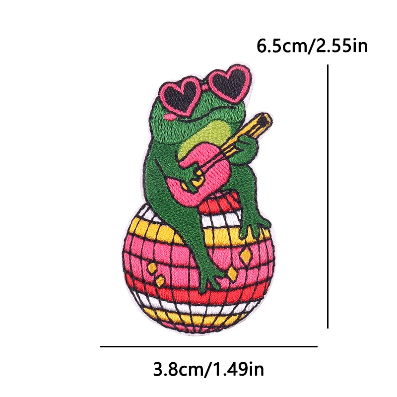 Nederland Oeteldonk embleem patch kikker borduurwerk patch opstrijkbare patches voor kleding Nederland carnaval geborduurde patches