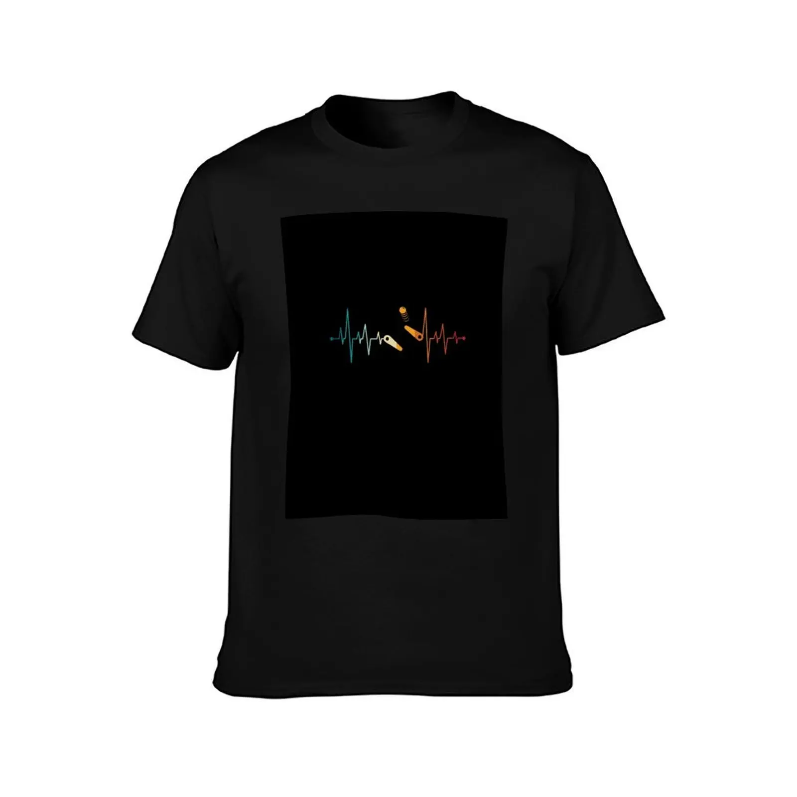 Pinball Heartbeat Automatic Retro Flipper Vintage Gamer T-Shirt Casual Everyday Wear T-Shirt